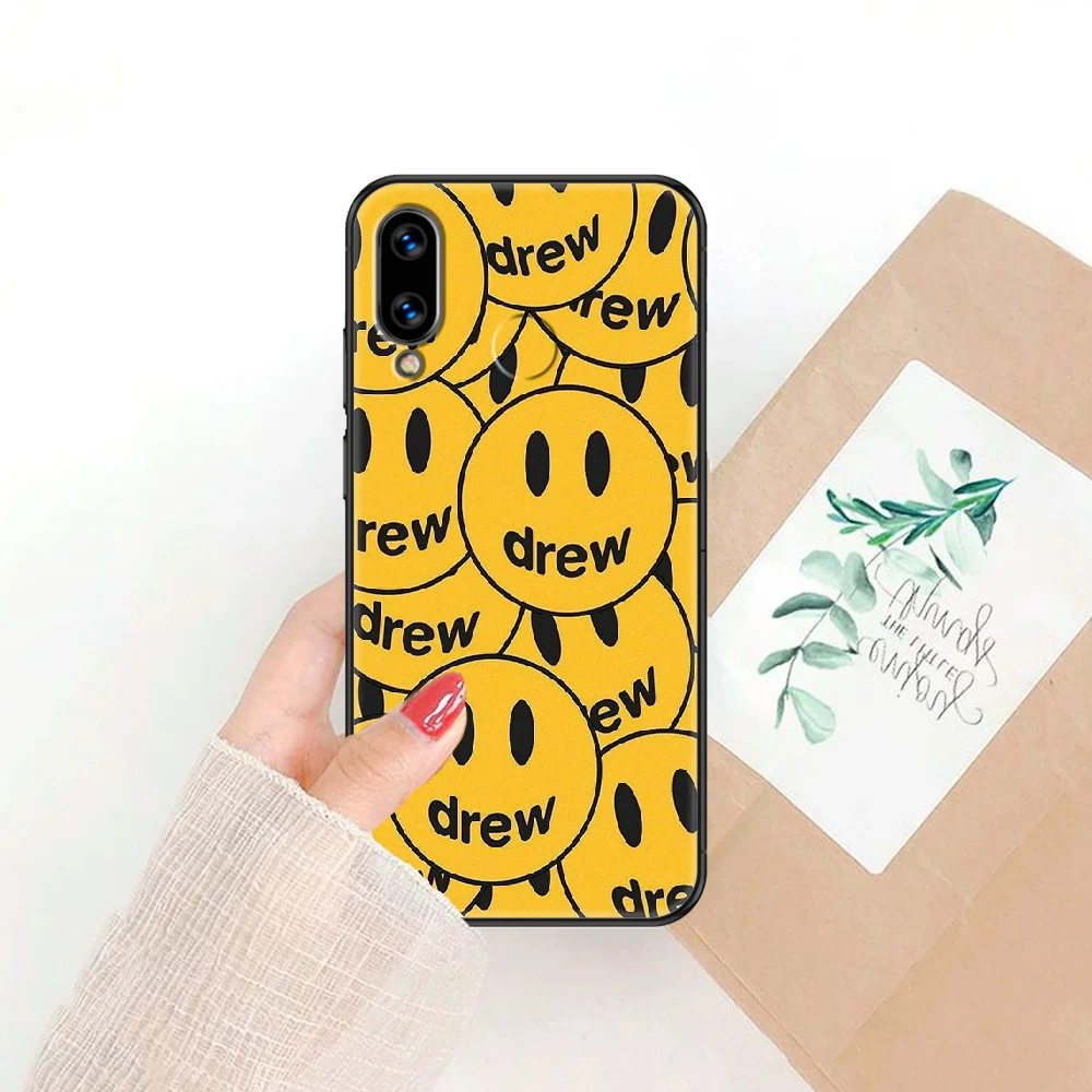 

Justin Bieber Brand Drew Phone case For Huawei Honor 6 7 8 9 10 10i 20 A C X Lite Pro Play black pretty bumper silicone hoesjes