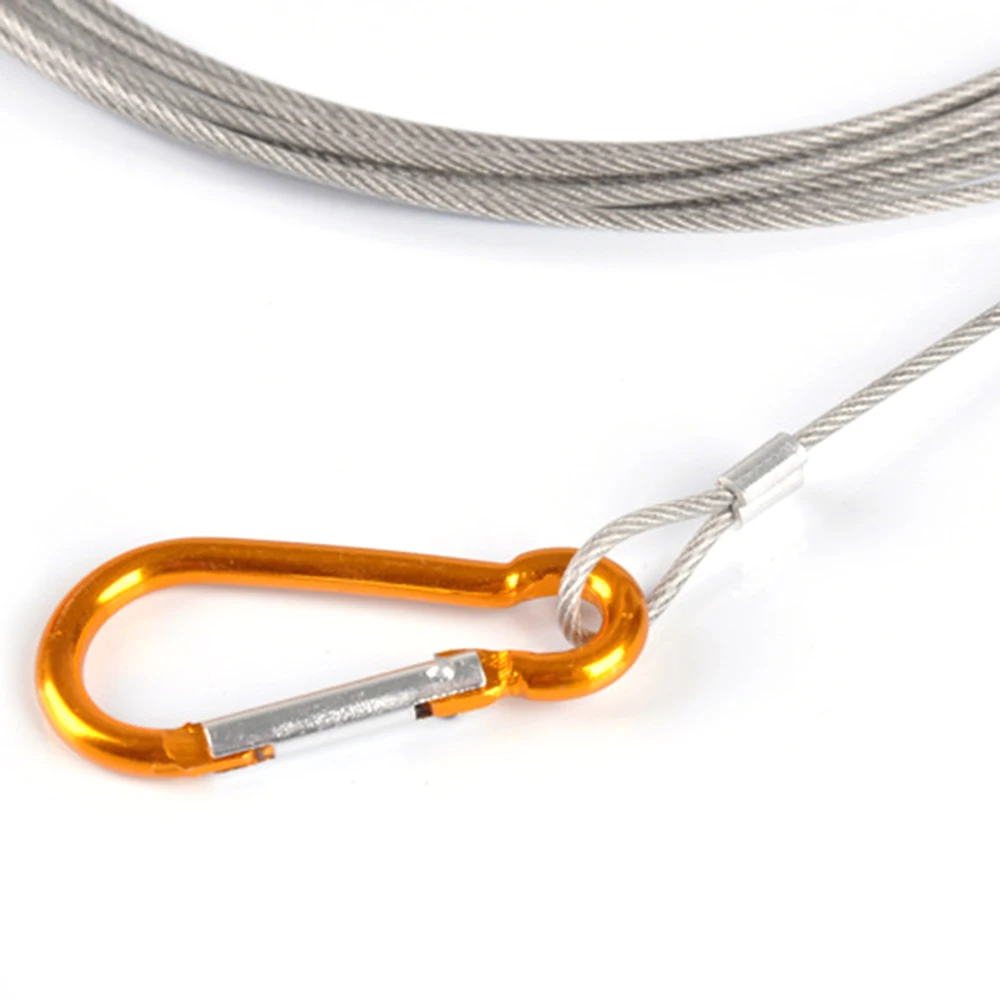5 in 1 Stainless Steel 5M Fishing Lock Buckle with Float Live Fish Stringer Tackle Accessories |