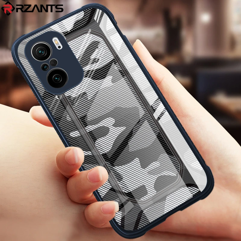 rzants for xiaomi poco f3 mi 11i redmi k40 pro case unicorn camouflage small camera hole hard back cover phone shell free global shipping