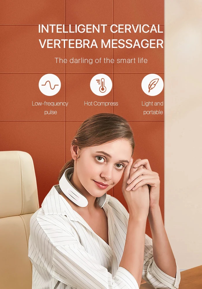 Tech Love neck Cervical massagerdepuy spine вибромассажер для тела pistola masajeador muscul tour de cou mata do akupresury