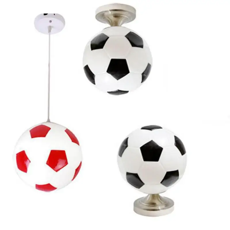 

Soccer Ball Children Room Glass Led Ceiling Light Football Kid's Room Bedroom Bar Led Ceiling Lights Home Lighting