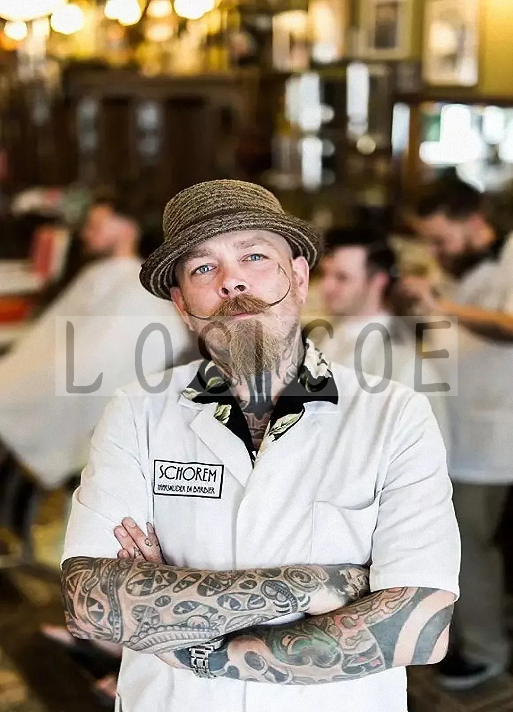 Винтажные постеры для парикмахеров с рисунком крафт бумага картина интерьера