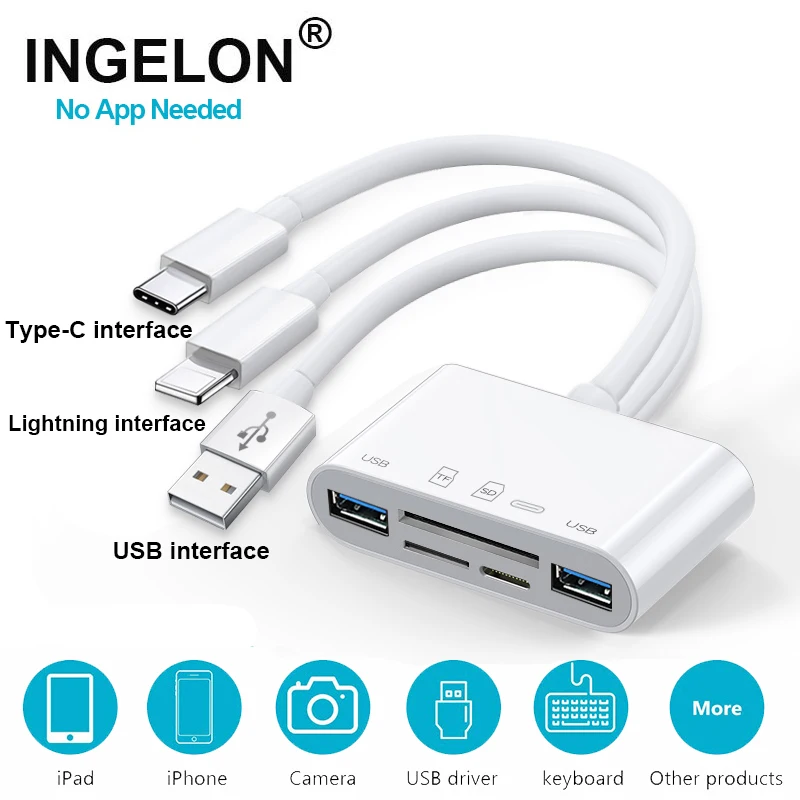 OTG ридер для IOS к USB 3.0 адаптер камеры Мобильный телефон Аксессуары конвертер iPod