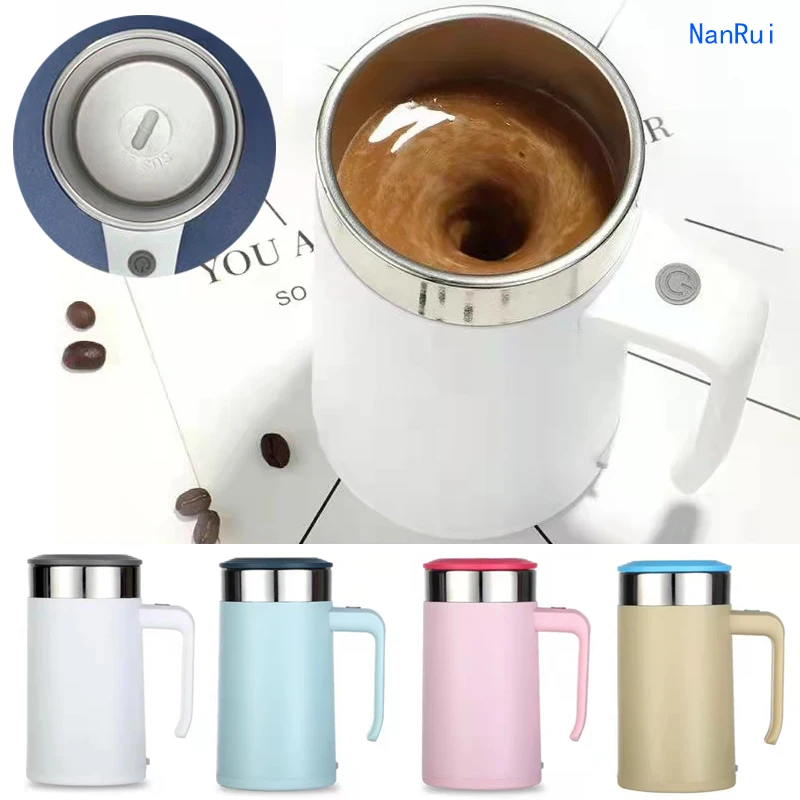 USB Rechargeable Automatic Self Stirring Magnetic Mug Creative 304 Stainless Steel Smart Coffee Milk Mixer Stir Cup Blender Gift | Дом и сад
