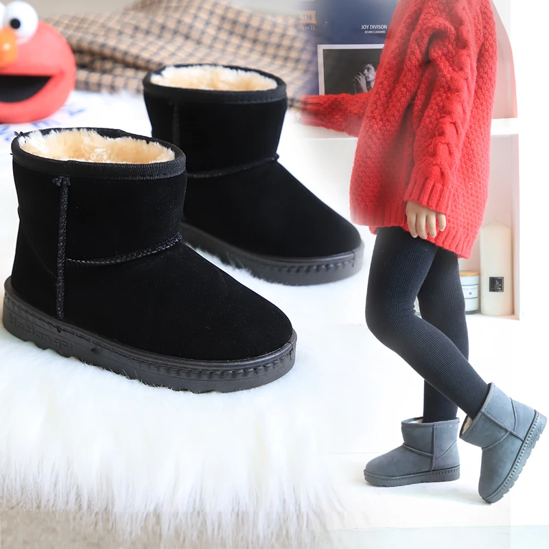 Модная детская повседневная обувь детские ботинки Martin для мальчиков и девочек