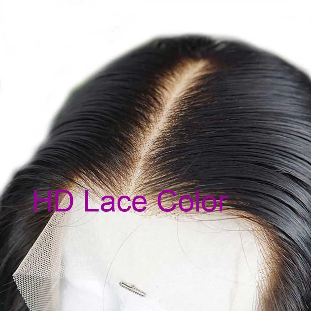 HD Lace Wig Предварительно сорванный прямой 360 поддельные волосы головы парик бразильский Remy Невидимый парик шнурка для черных женщин Atina - Цвет: HD Lace Wig