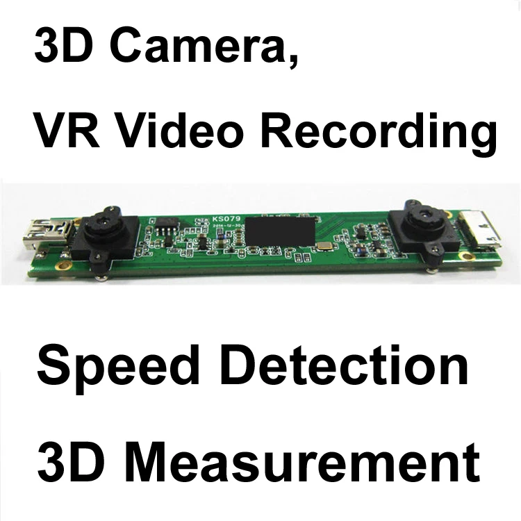 USB 720P бинокулярный модуль камеры базовый 70 мм VR приложение 3D диапазон OpencV для