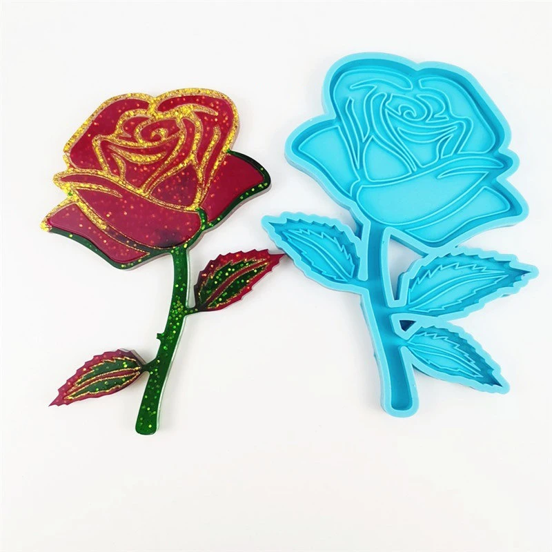 

Форма для эпоксидной смолы в виде Розы, подставка «сделай сам», цветок, украшение для дома, силиконовая форма, форма для подарка