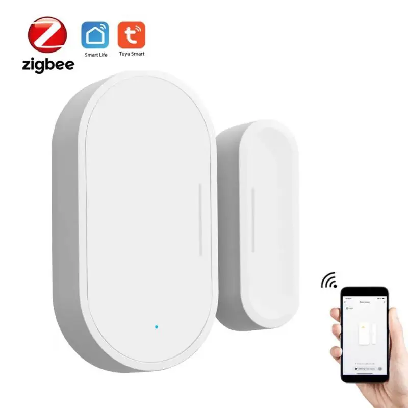 

Tuya Zigbee Door Sensor Contact Open Sensor For Smart Home Automation App Remote Control Work With Aleax, Google Home