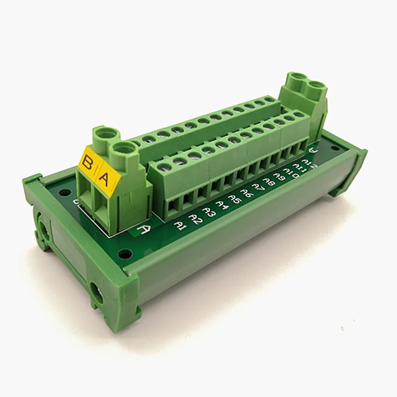 

DIN Rail Installation 30A/300V 2*12 Screw Terminal Distribution Module. Can Support multiple Module Expansion Connections.