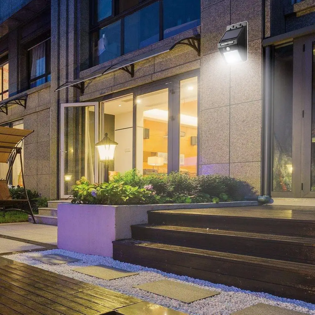 Уличная лампа с солнечной батареей датчик движения PIR на батарее