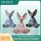 Статуэтка кошки, Сфинкс, статуэтка для медитации, Йога, коллекционная счастливая искусство, скульптуры, уличные садовые статуэтки, статуэтки