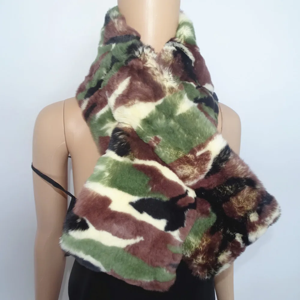 Женский шарф из натурального меха Рекс |