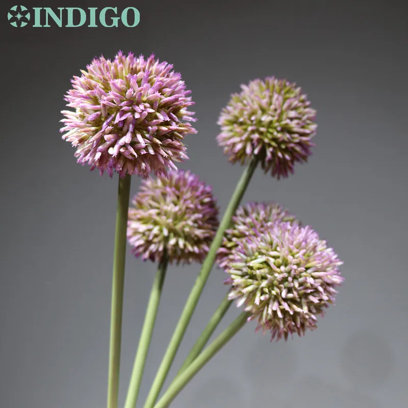 

Wholesale 200pcs Purple Onion Flower Plastic Ball Form Flower Hydranea Wedding Flower Event Party Table Flower Free Shipping