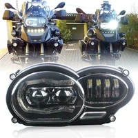 motorcycle led front headlight projector headlamp with white drl kit for bmw r1200gs adv r1200gs lc 2004 2012