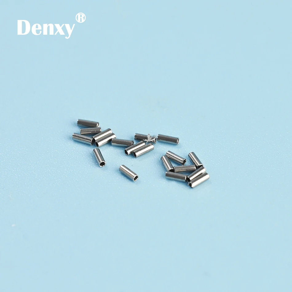 Denxy 100 шт./упак. Ортодонтическая щеточка мини схваченный остановки 0 015 и 019 на нить