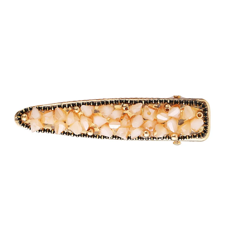 Crystal Clip C Красочные со стразами повязка для волос для женщин качественные металлические ободок для волос круг женские аксессуары для повязки на голову - Цвет: Crystal Clip C
