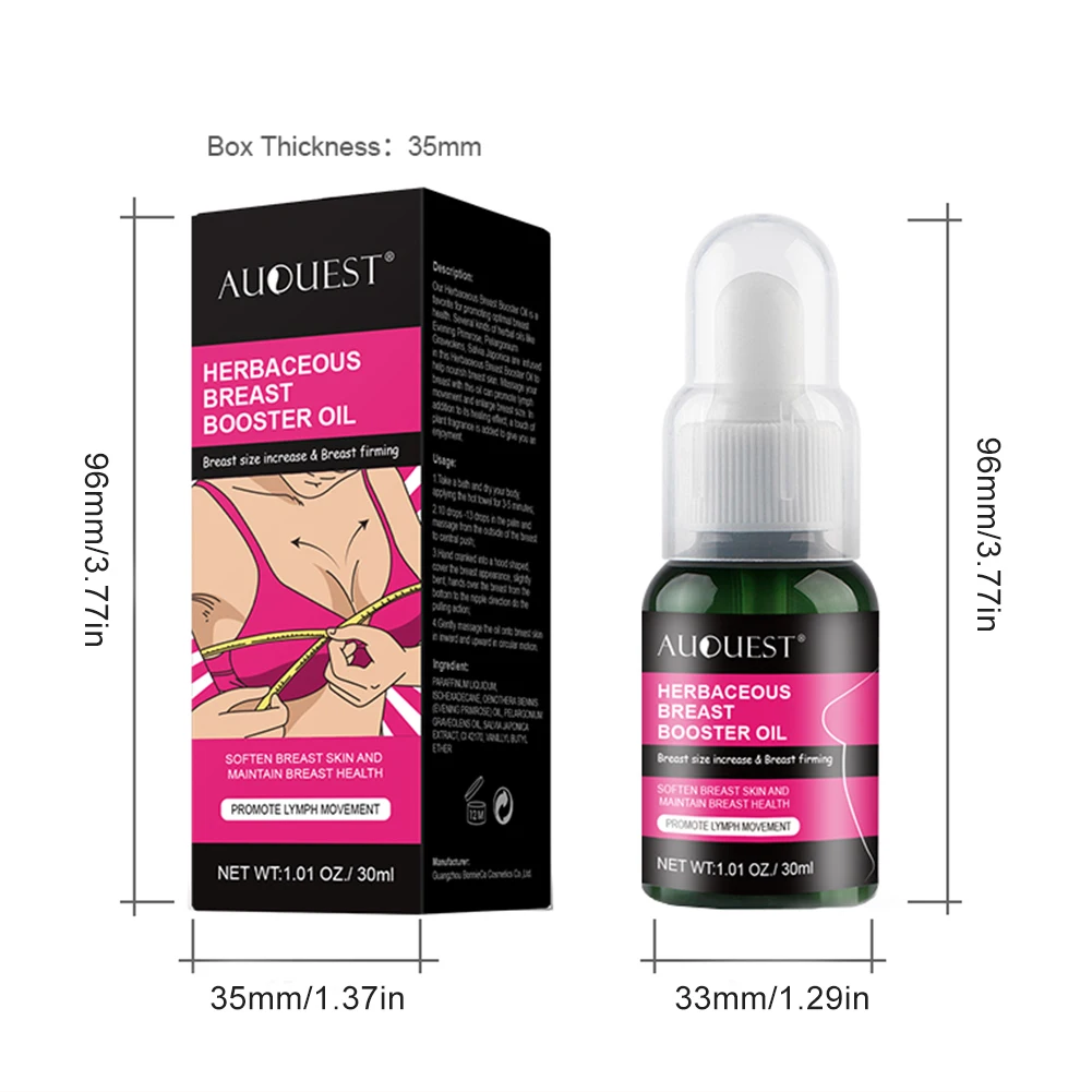 

Breast Enlargement Oil Natural Safe Breast Enhancement Essential Oil Firm and Tighten Skin Fuller Breast for Women Fast Delivery
