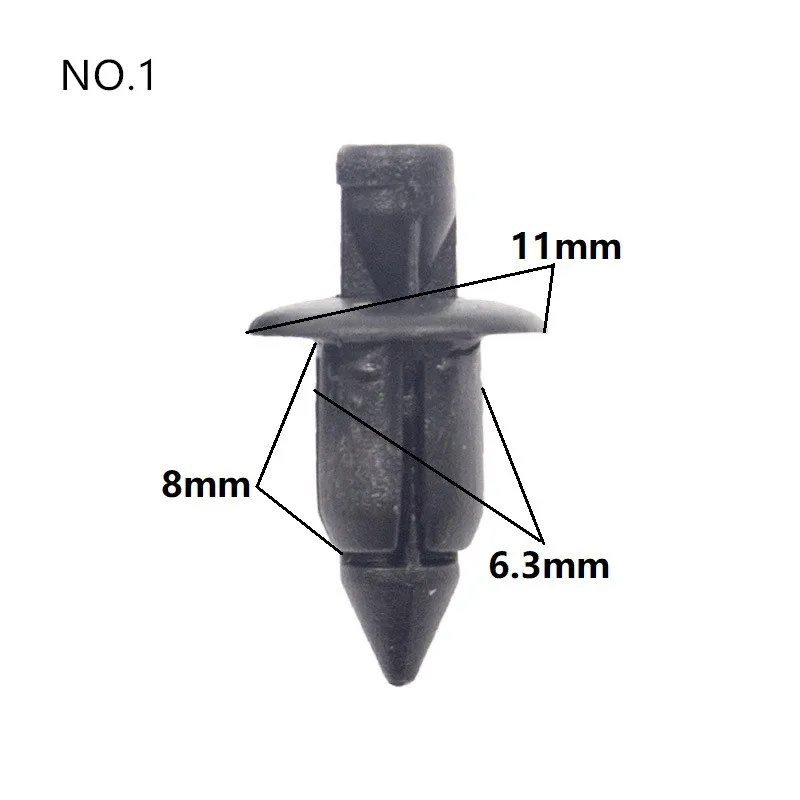 4 Kinds 40 Pcs Car Plastic Fairing Rivet Setting Panel Fastener Clips 6mm 7mm 8mm Push Pin |