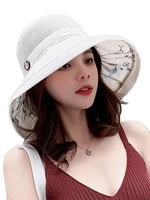 2019 summer big wide brim flower sun hat for women mesh uv protection beach hat female net foldable sun hats ladys bucket hat