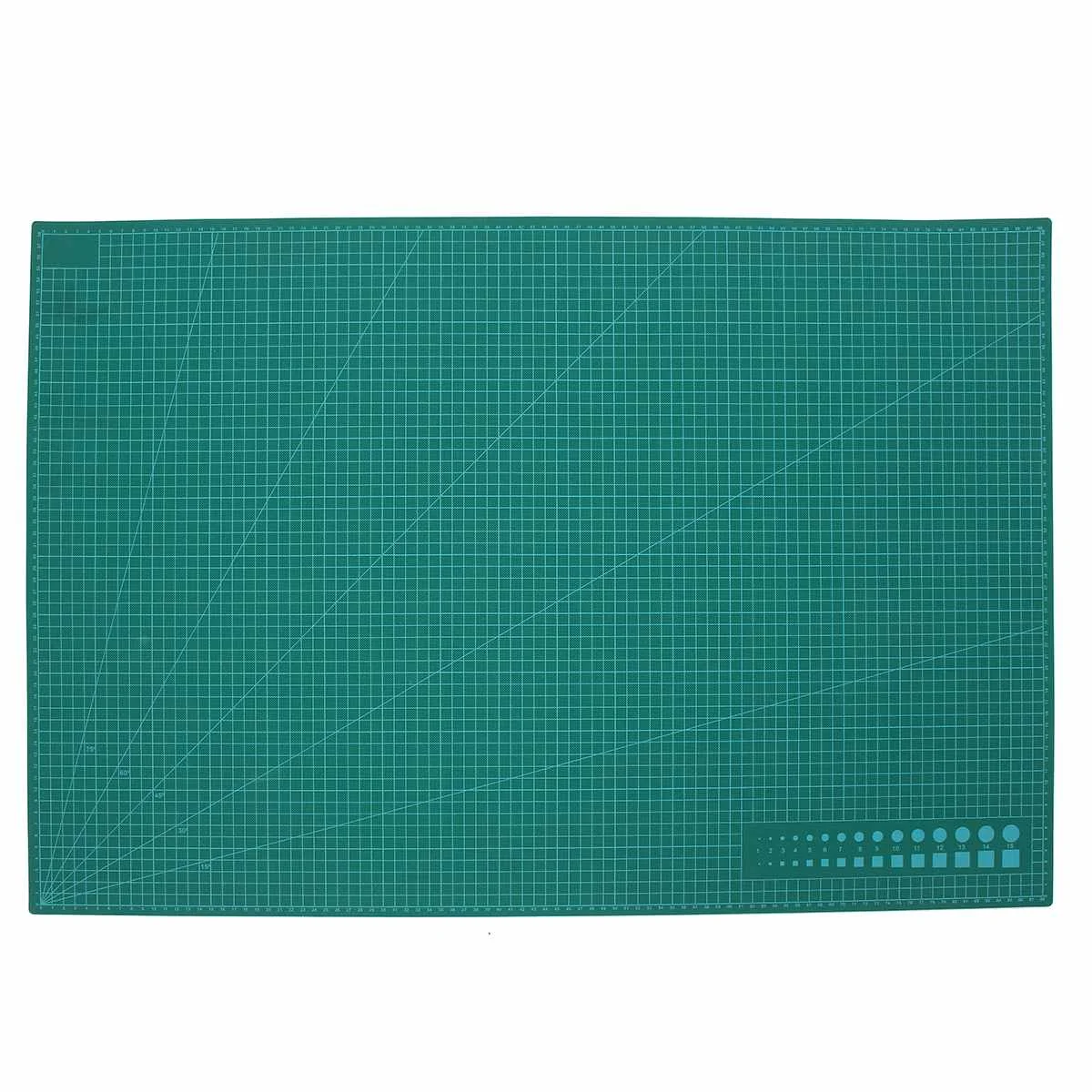 A1 PVC DIY Craft Self Healing Rotary Cutting Mat Board Quilting Grid Lines Printed Green Patchwork Tools | Канцтовары для офиса и