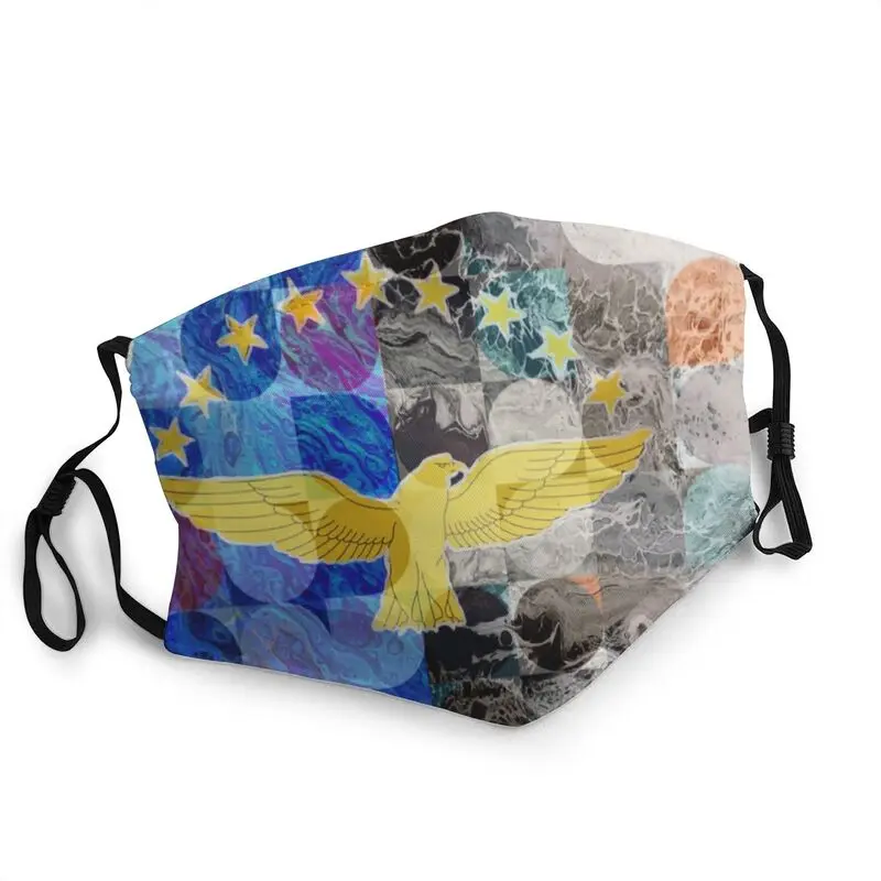 

Azores Flag Artistic Reusable Face Mask Adult Portugal Portuguese Pride Anti Dust Protection Cover Respirator Mouth-Muffle