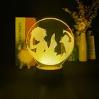 Delineascope проектор с пультом дистанционного управления Killua Zoldyck; Сапожки в стиле и Гон Фрикс Охотник лампа 3D ночной Светильник будильник цоколь светильник уникальные