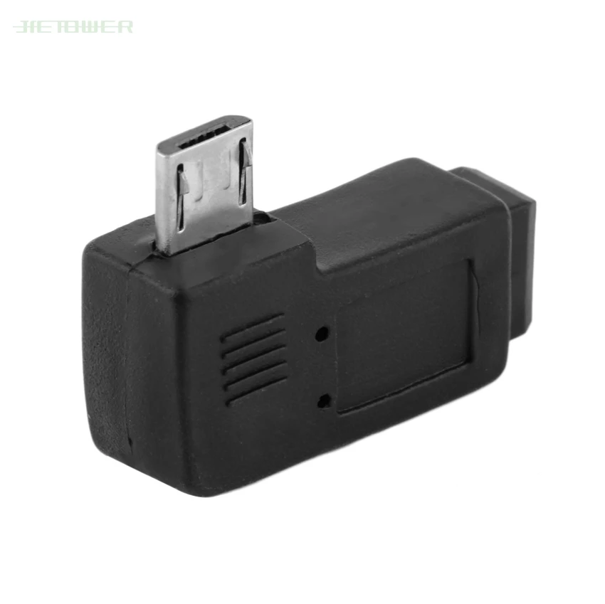 Mini USB Type B Female To Micro USB Male 90 Degree Left Right Angle Adapter 200pcs/lot