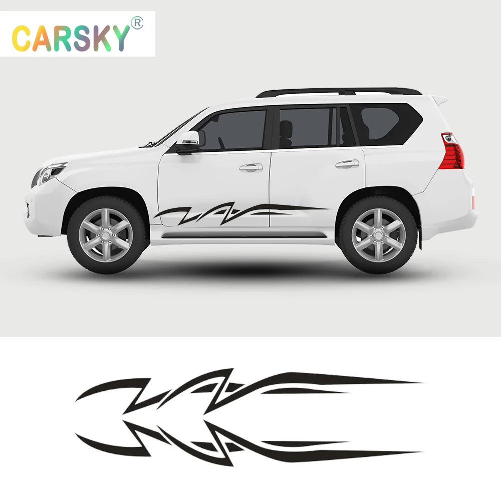 

2pcs Side Graphics Kit Vinyl Decal Wrap Compatible with Any Car