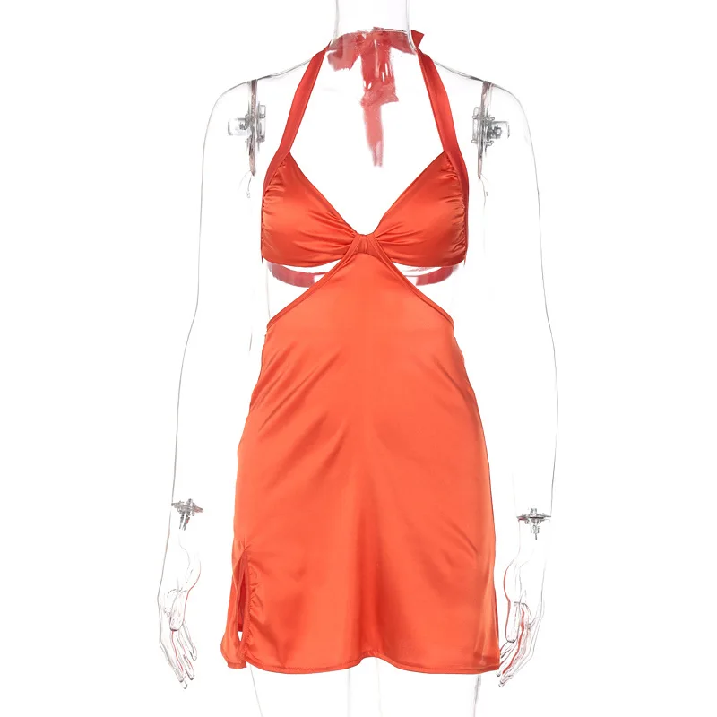 

sGo Trendy Skirt New Fashion Sexy Beach Halter Neck Dress Slim Fit Light Dress Party Holiday Beach Dress for Women
