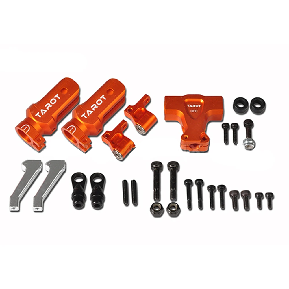 450 Flybarless вертолет часть Таро Разделение типа DFC несущего винта головка оранжевый TL48025-03