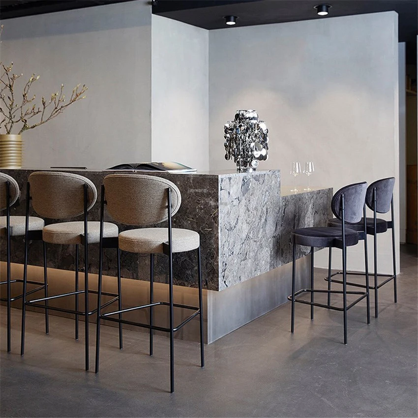 Скандинавские барные стулья стул железный креативный промышленный кухонный