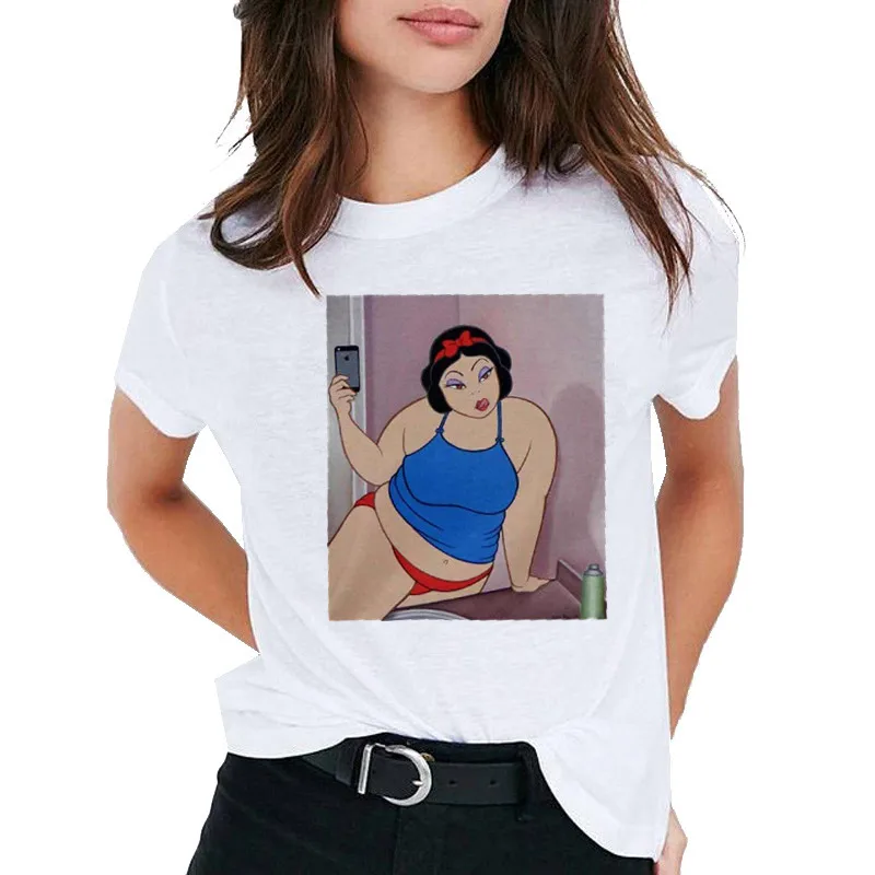 Футболка женская летняя с принтом Белоснежки | Женская одежда