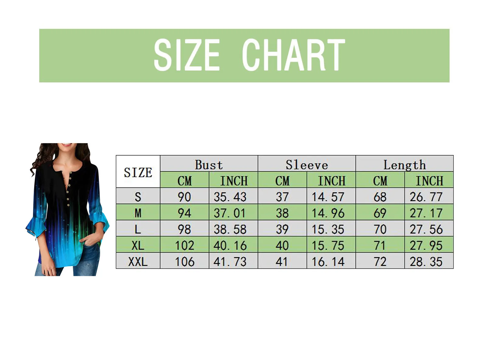 

3d Tie Dye Gradient Printing Blouse For Women Fashion O-neck Button Long Sleeve Blouse Tops Loose Casual Tops Autumn 2021