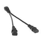 Разветвитель для адаптера питания C14-C13, 1-2 канала, один C14-двойной 5-15R C13, короткий и мощный Y-образный переходник, 10 а, 250 в, 25 см