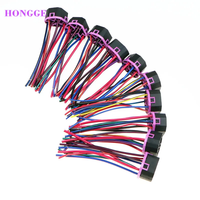 

HONGGE 10pcs Bora Golf MK4 Beetle Passat B5 Seat Leon TT A4 A6 A8 Ignition Switch Wiring Plug 4A0 971 975 4A0971975