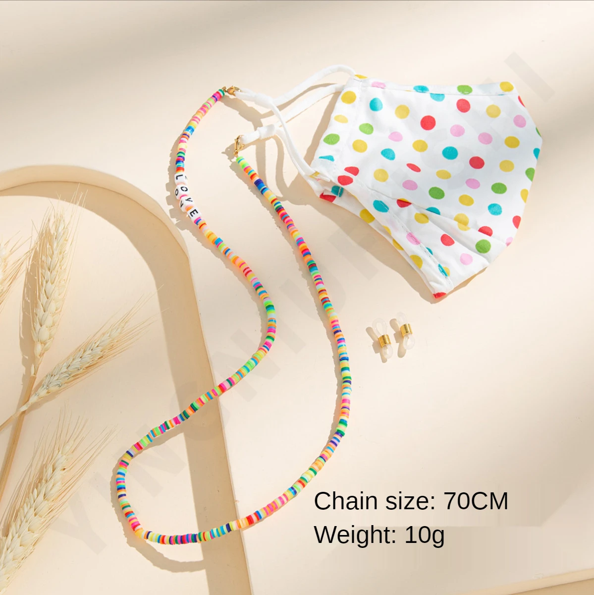 

Цепочка-держатель в стиле бохо для женщин и мужчин, разноцветное ожерелье с бусинами и шнурком для очков, шнурок для детей и студентов