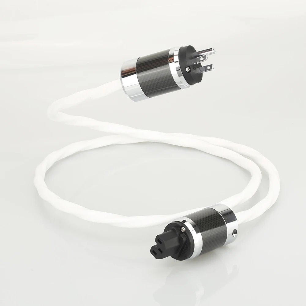 Высококачественный посеребренный кабель питания США с родиевым покрытием из
