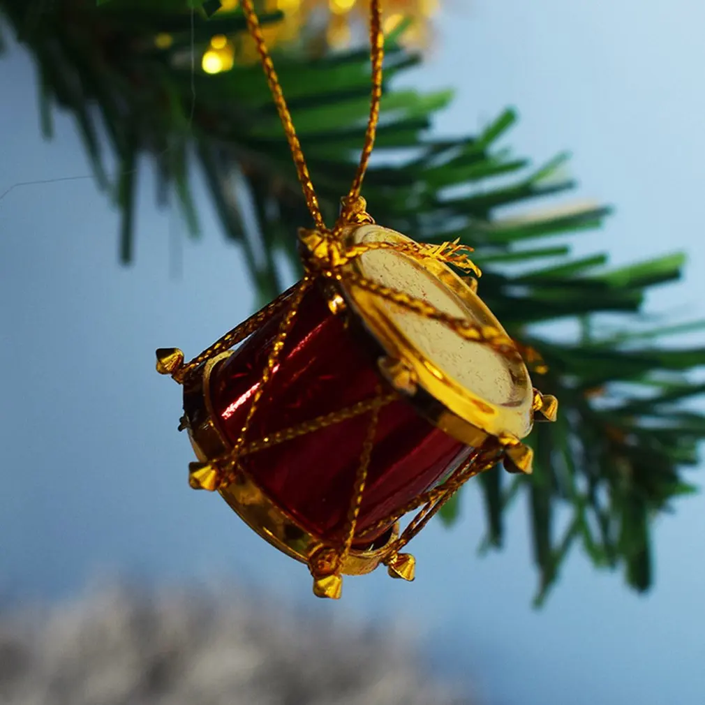 12 шт. новогодние барабанные шарики для украшения ёлки | Дом и сад