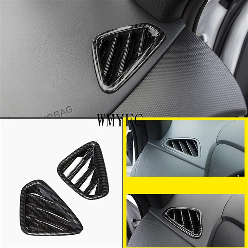 ABS матовое и углеродное волокно Автомобильная Передняя маленькая декоративная