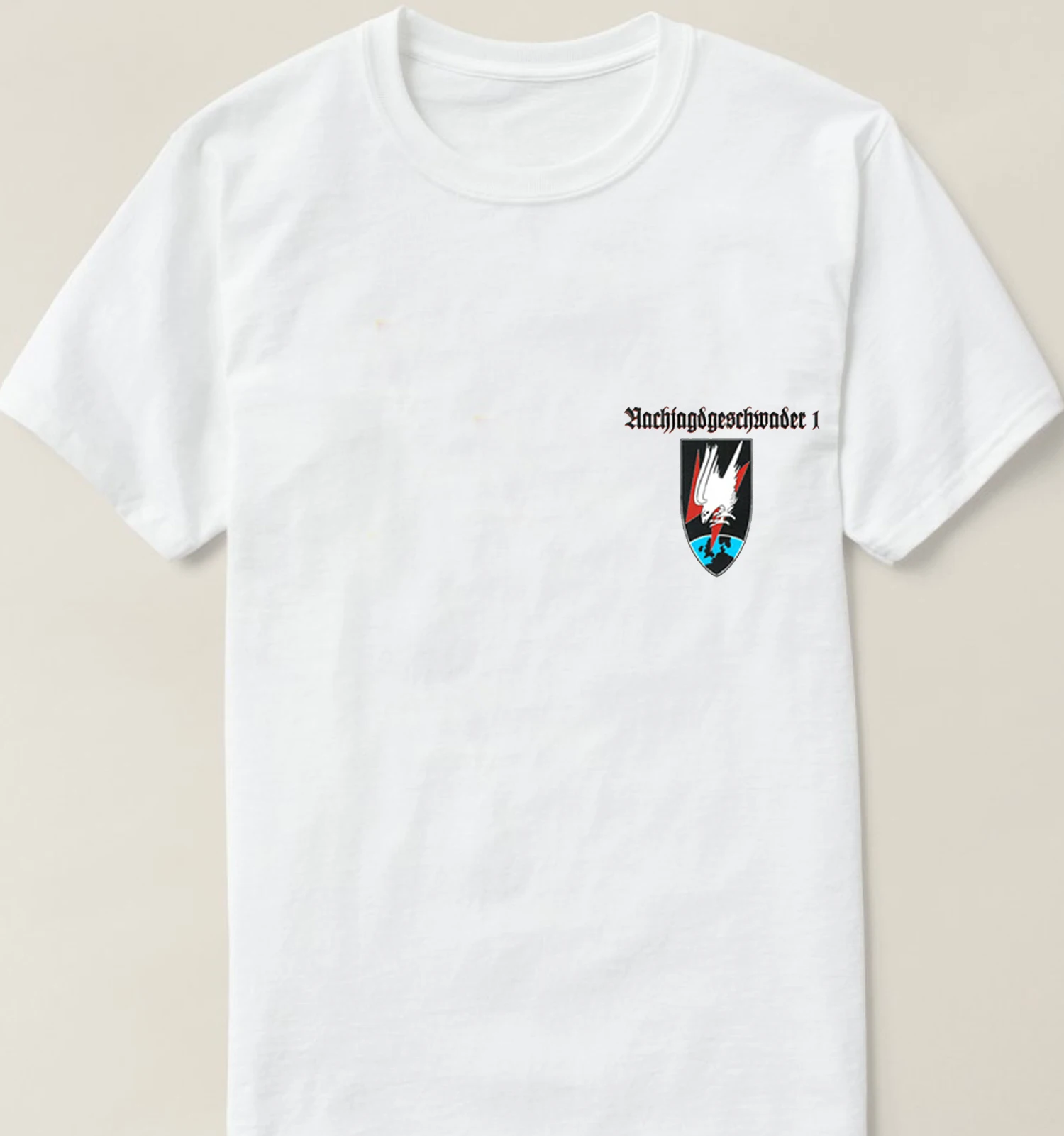 Немецкая футболка ночного истребителя Второй мировой войны NJG 1 Ace Pilot Werner Streib He-219