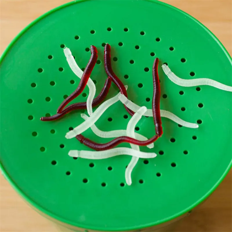 Новинка мягкая рыболовная приманка 50 шт./лот имитация дождевого червя