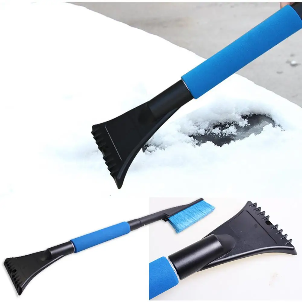 2 в 1 Автомобильный скребок для окна щетка снега и льда Выдвижная Лопата лобовое