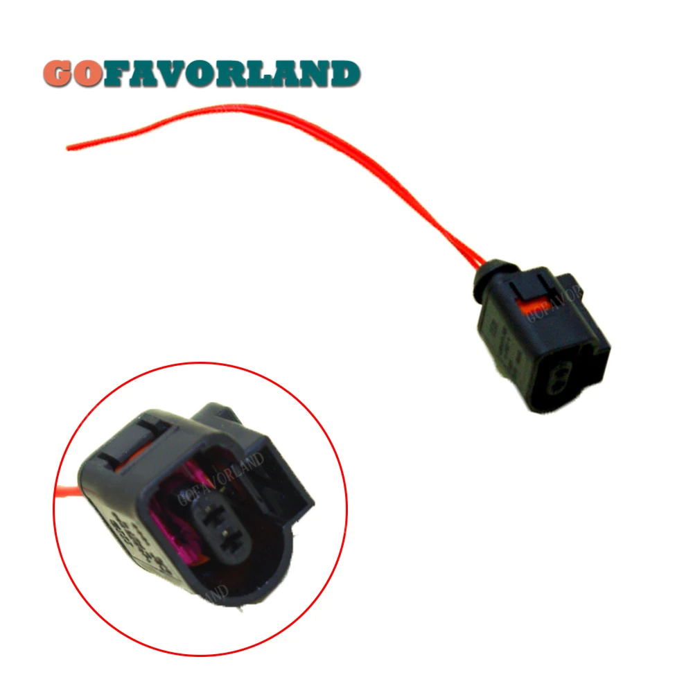 

Electrical Harness Plug Connector 2 Pin 1J0973702 For VW Polo Golf Rabbit Jetta Tiguan Passat For Audi A4 A6 A8 Q5 2004-2009