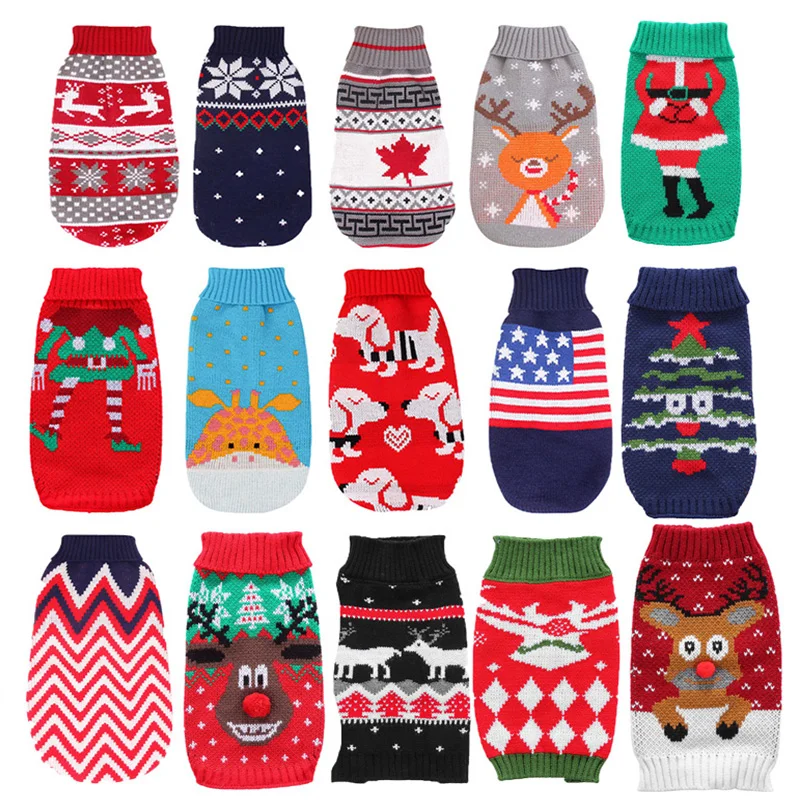 

Зимняя одежда для собак 28 видов, свитер для собак, вязаная одежда для домашних животных, одежда для маленьких собак, чихуахуа, щенков, кошек, ...