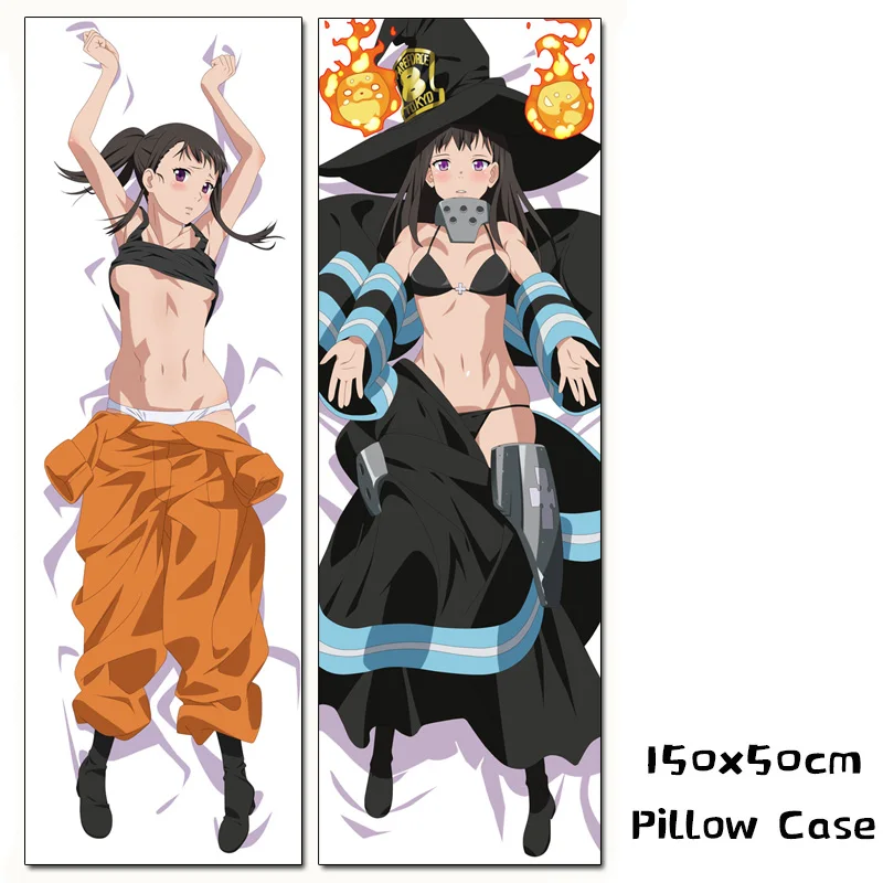 Аниме Enn No Shouboutai Fire Force Maki Oze Dakimakura обнимающая Подушка Чехол 150 см Kotatsu Tamaki наволочка