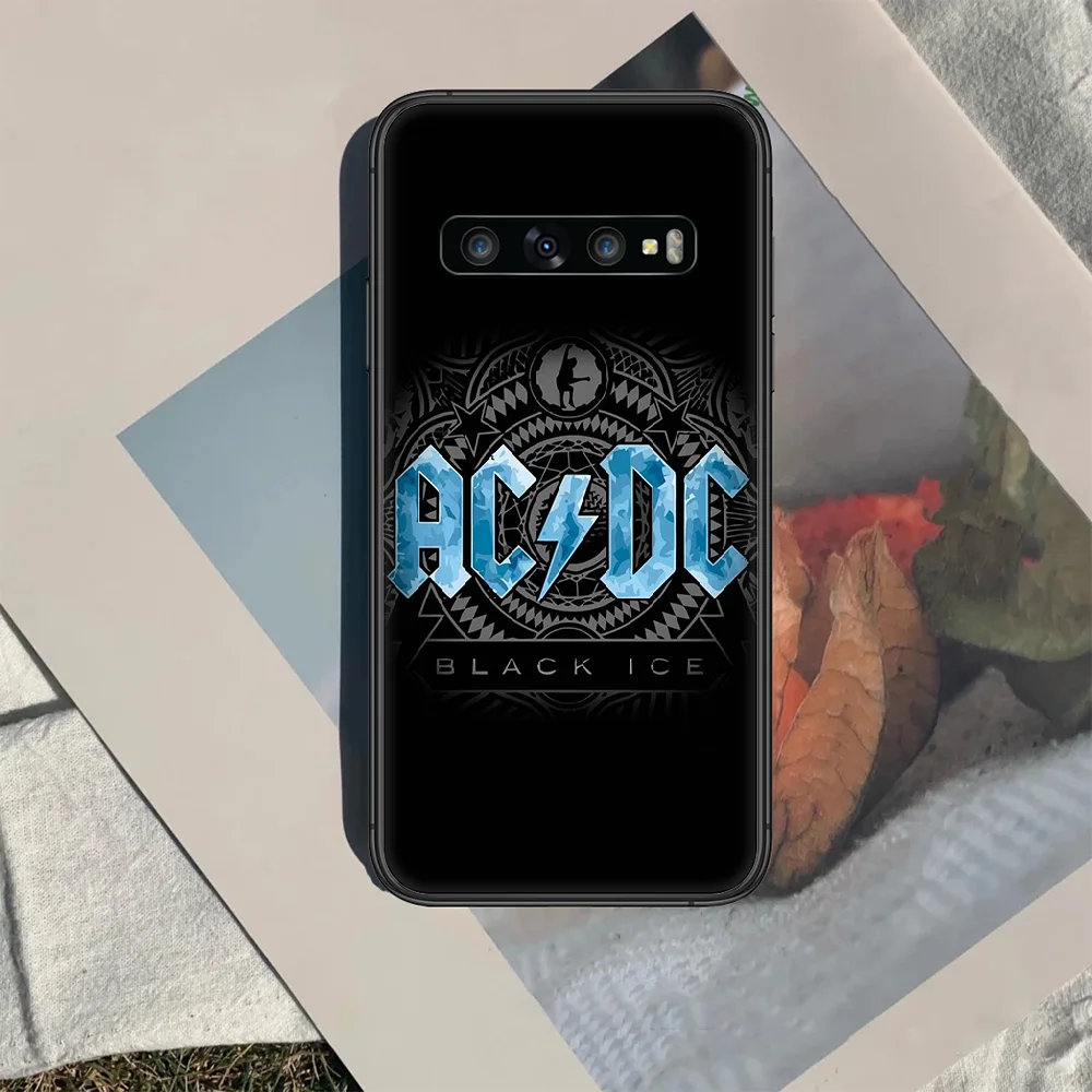 

Rock Band AC DC Phone Case Cover Hull For Samsung Galaxy S 7 8 9 10 e 20 FE edge uitra plus Note 9 10 20 black Hoesjes Fashion