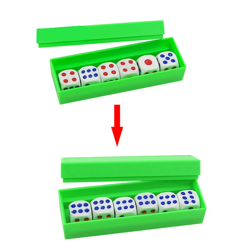 Предсказание кубики Волшебные трюки шесть плашек Вспышка Изменение крупным