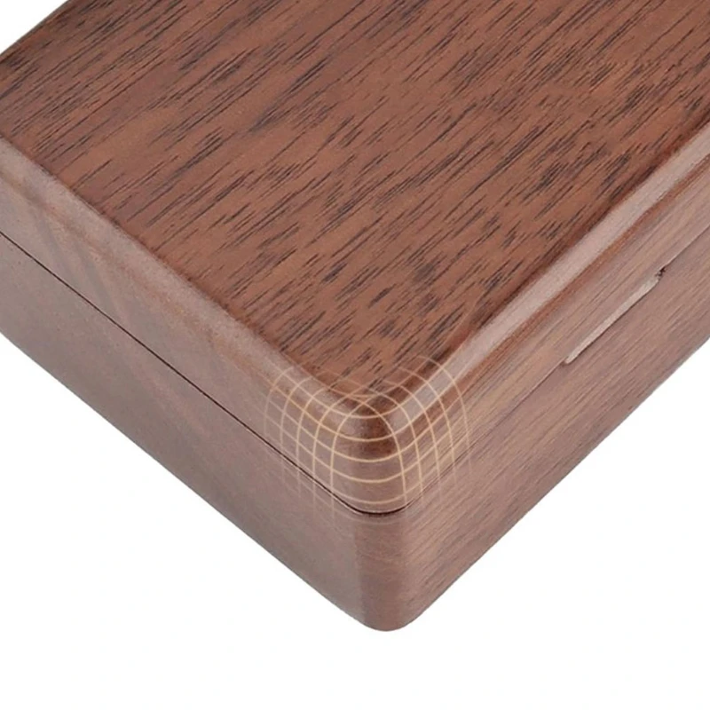 

Square/Heart Shape Wood Ring Box Portable Jewelry Box Holder Engagement Ring Box P0RF