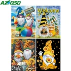 Картина из страз AZQSD, мозаика с Санта-Клаусом, подсолнухом, 5D, картина из страз, мультфильм, вышивка, домашний декор